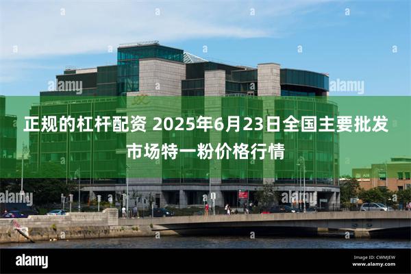 正规的杠杆配资 2025年6月23日全国主要批发市场特一粉价格行情